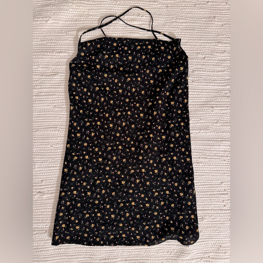 Luvalot Women Short Mini Dress, Floral, Adjustable Straps, Lined